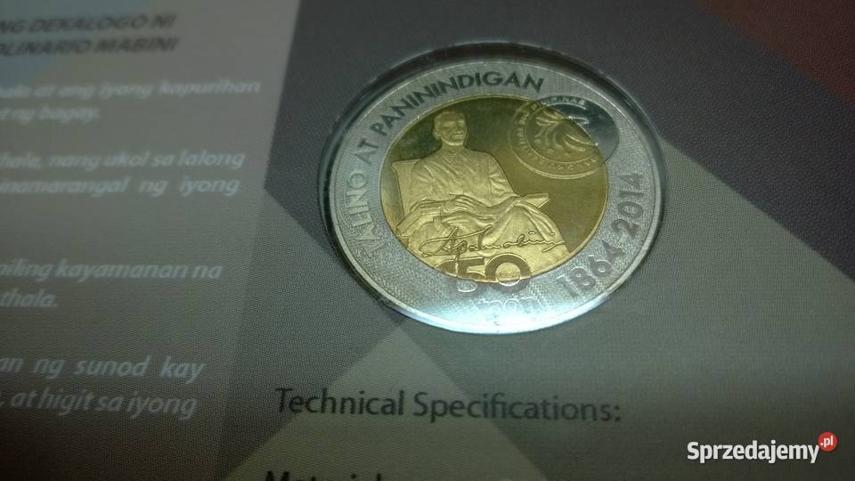 moneta Blister Filipiny 10 pesos 2014 Warszawa