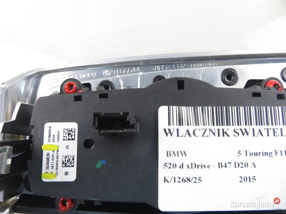 WŁĄCZNIK ŚWIATEŁ BMW 5 F11 9346839