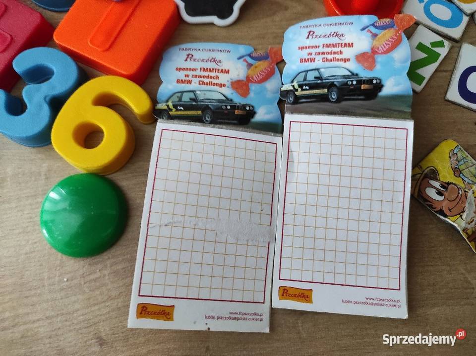 Zestaw magnesów Magnesy literki i cyferki notesy Płock