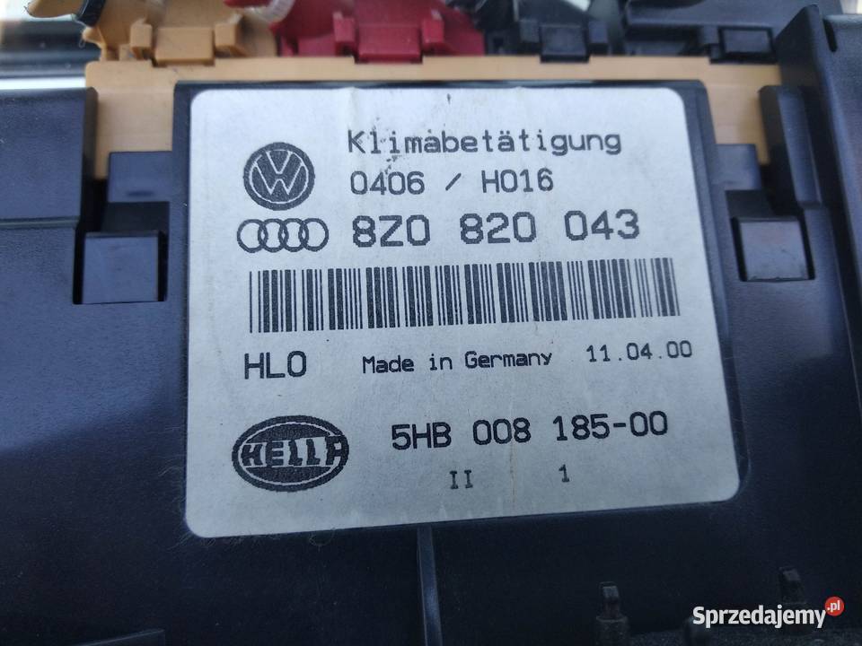 Audi A2 panel sterowania nawiewem klimatyzacji Sieradz