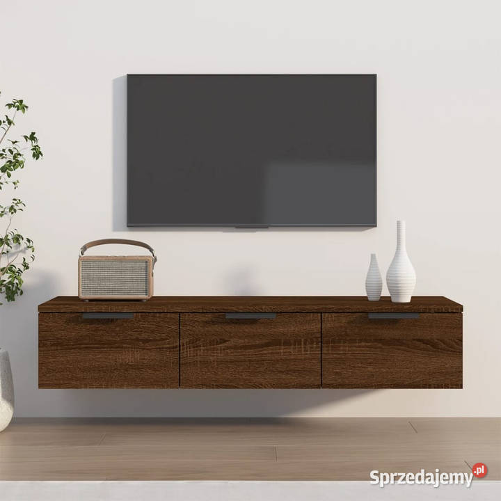 Szafka wisząca brązowy dąb 102x30x20 WM817098 mazowieckie