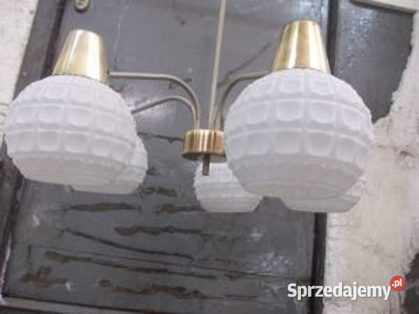 Stara Czechosłowacka lampa wisząca z lat 70 śląskie Bielsko-Biała