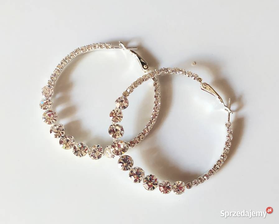 Kolczyki koła z cyrkoniami Kolczyki Łódź