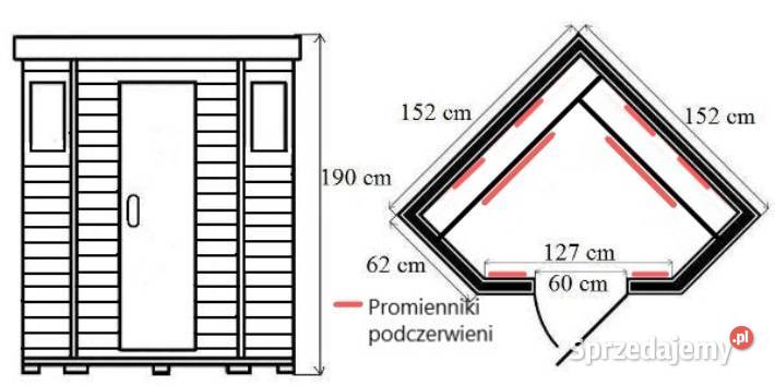 Sauna Infrared Oslo promienniki ceramiczne 4