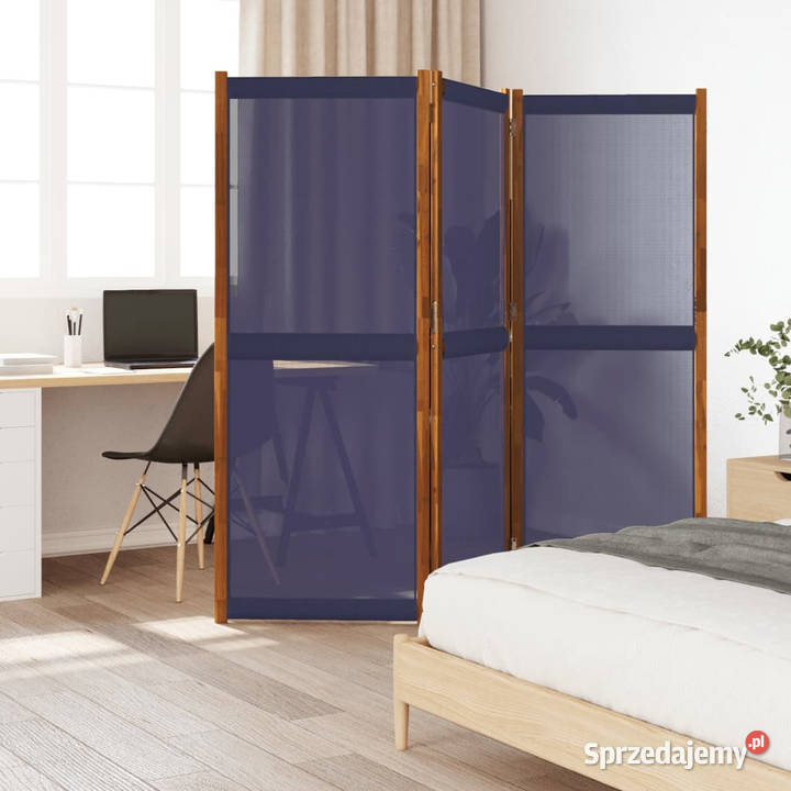 Parawan 3panelowy ciemnoniebieski 210x180 Warszawa