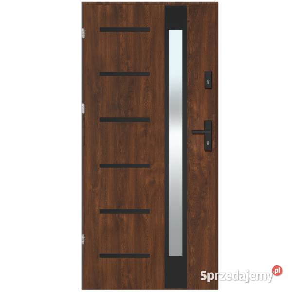 NOWE DRZWI THERMO MODENA NERO CIEPŁE WZMACNIANE Częstochowa