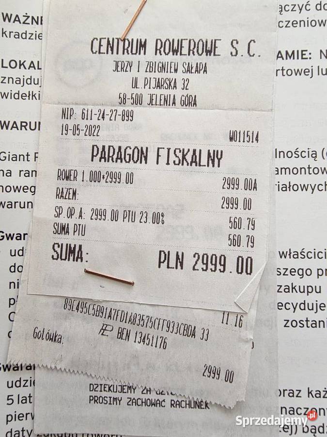 Rower górski GIANT TALONkoła 275SRSUNTOURrama Jelenia Góra