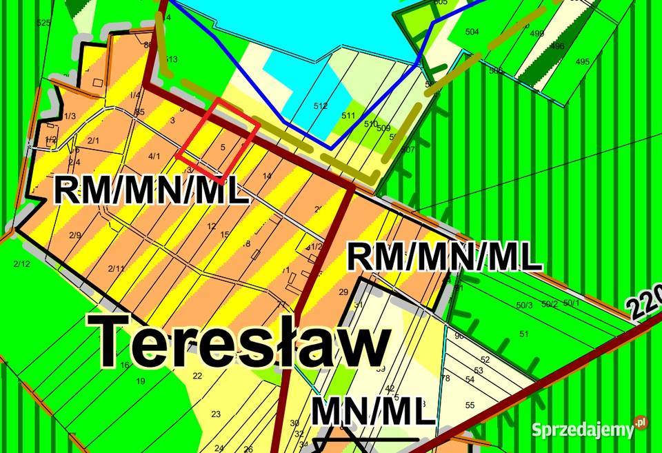 Sprzedam działkę Teresław budowlana