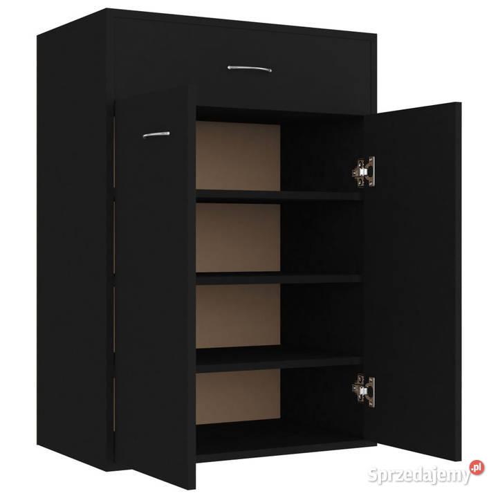 Szafka na buty czarna 60x35x84 materiał Warszawa
