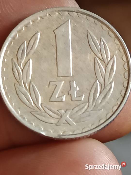 Sprzedam monete 1 zloty 1985 odkroj blachy Numizmatyka lubelskie Chełm sprzedam