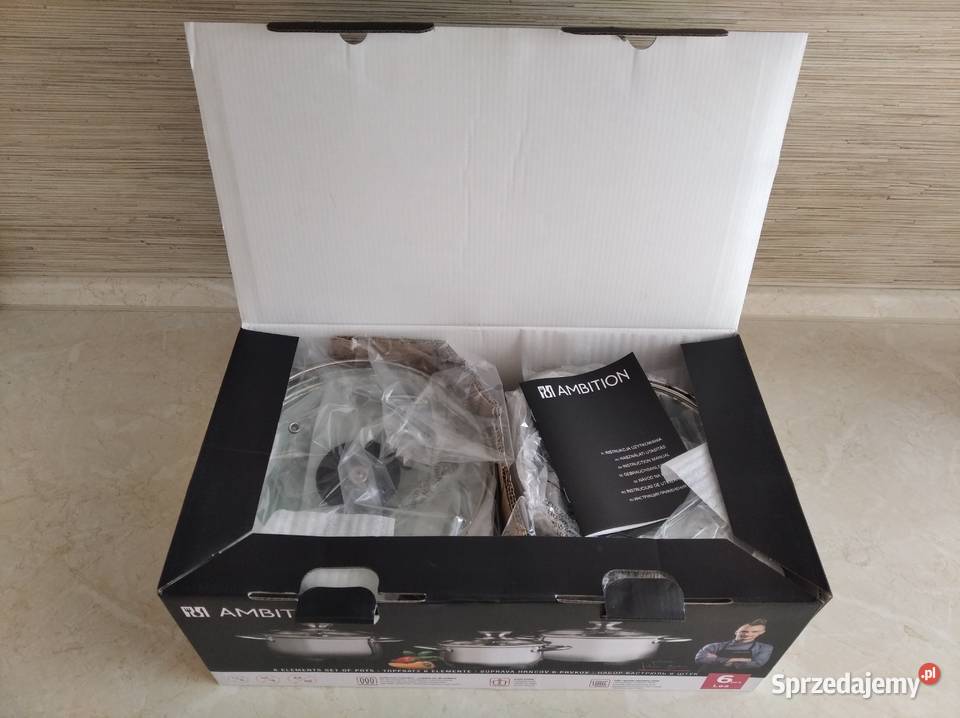 NAJTANIEJ Zestaw Garnków Ambition Lea 6 el Zabrze