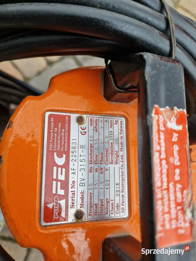 Pompa wody zanurzeniowa flight 400 V Namysłów