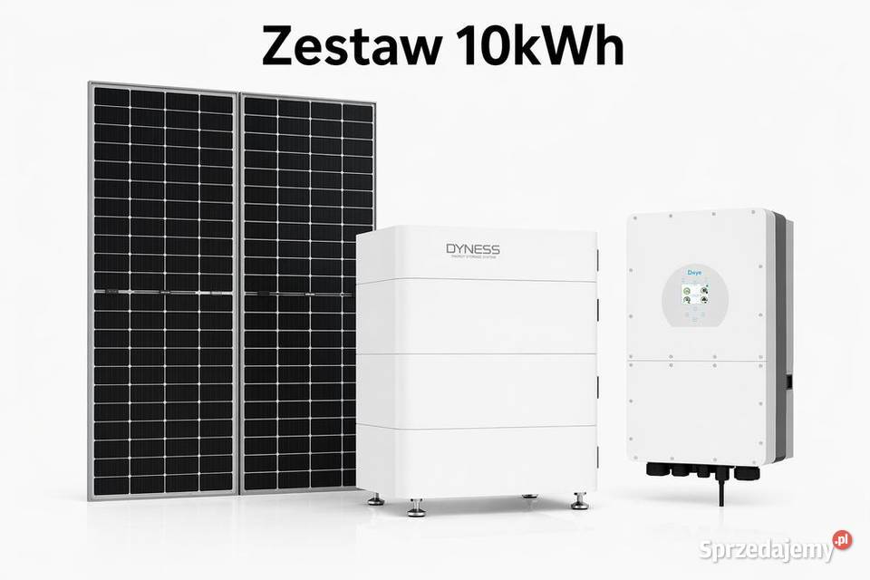 Zestaw budżetowy 10kWh HV panele inwerter 3 fazy