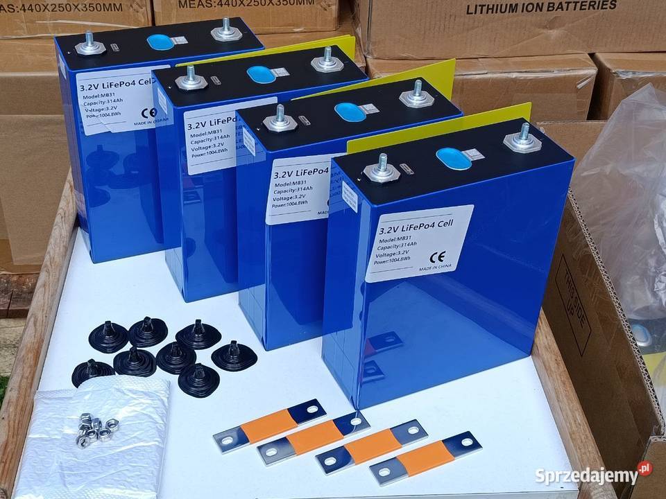 Ogniwa LiFePo4 EVE MB31 314AH 32V M6 STUD SINGLE Pruchnik