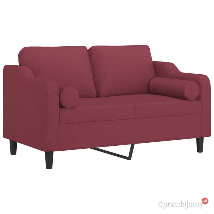 2osobowa sofa z poduszkami winna czerwień 120 Warszawa