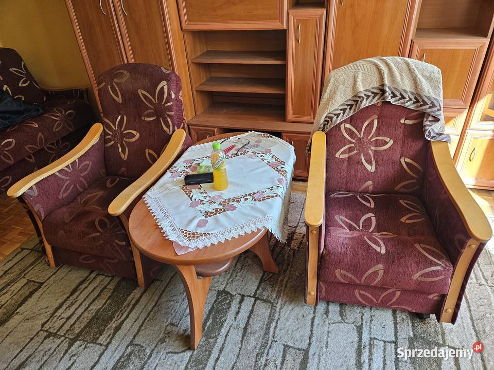 wersalka 4 fotele ława