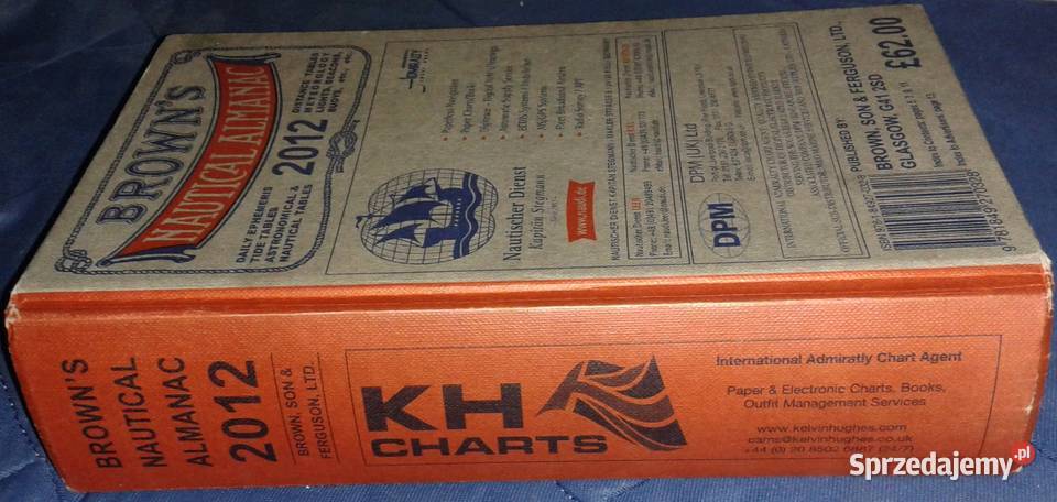 Browns Nautical Almanac 2012 T Nigel Brown FRIN twarda Chełm