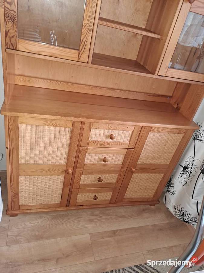 Kredens pokojowy 2 czesciowy gora oszklona