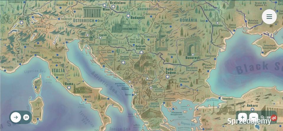 illumaps Mapa Europy 59 x 84 ilustrowana Jędrzej Pozostałe