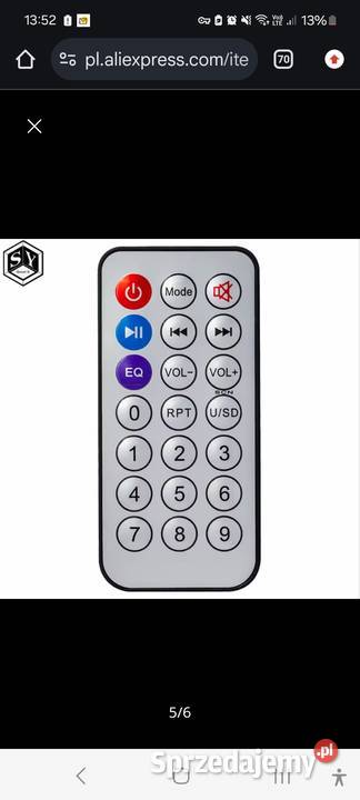 Pilot głośnika Bluetooth Pozostałe Przegędza