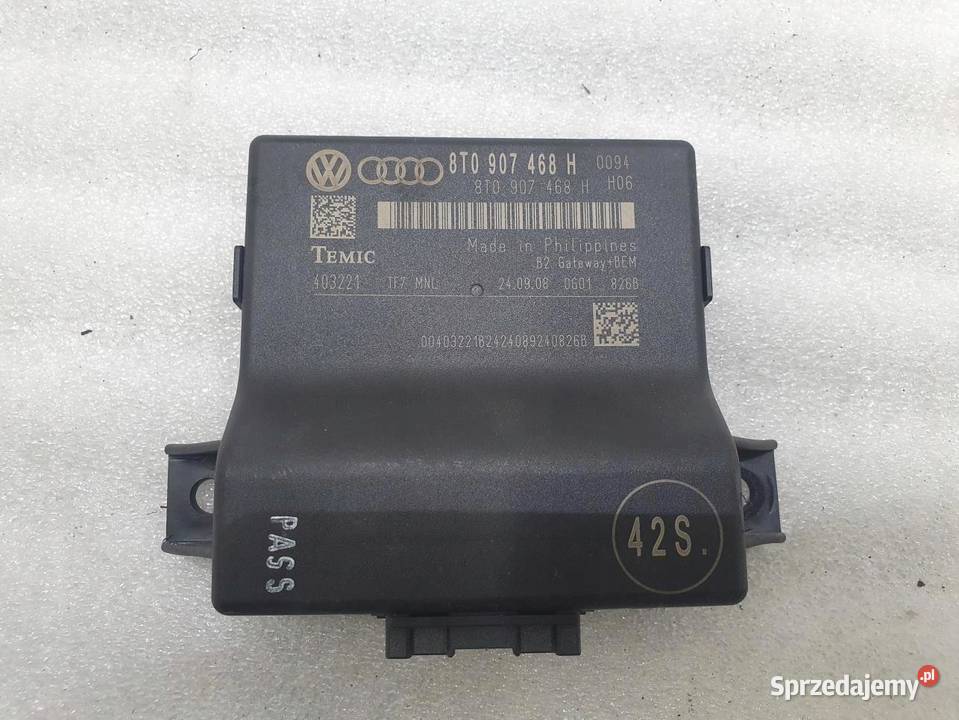 MODUŁ STEROWNIK GATEWAY AUDI A4 B8 8T0907468H wielkopolskie