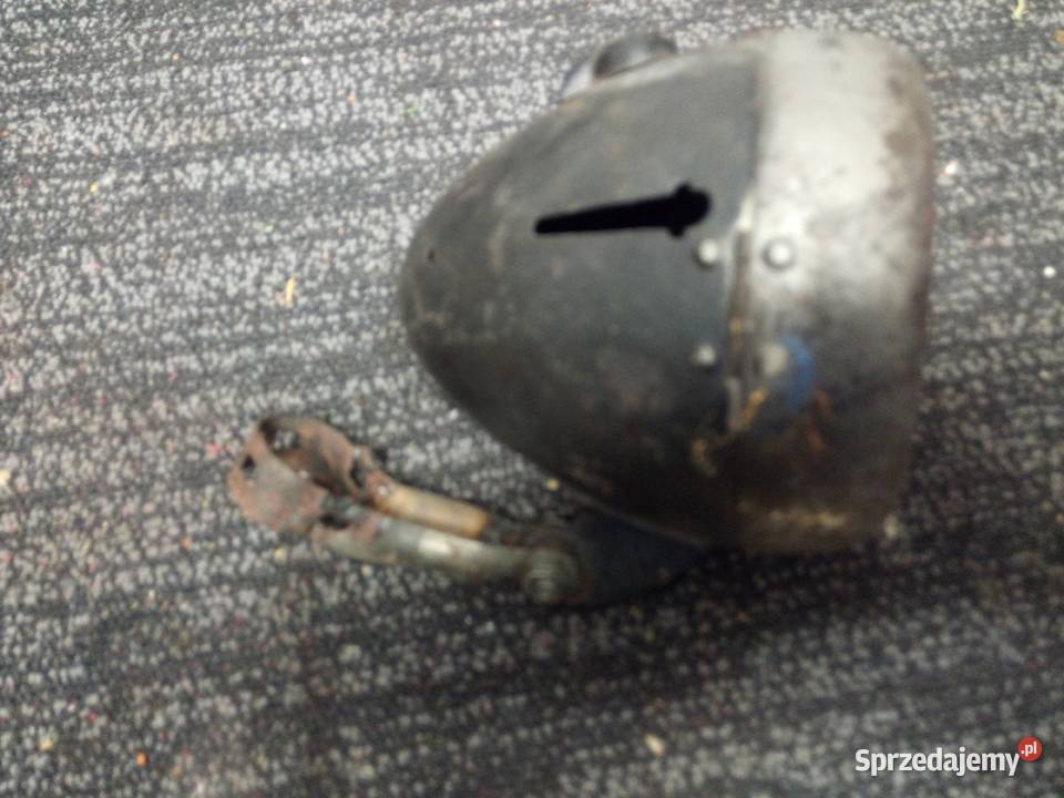 Zabytki techniki stara lampa rowerowa Olszyna