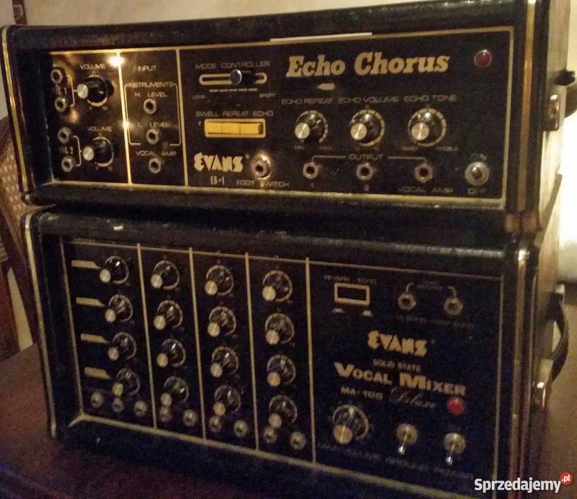 wzmacniacz estradowy EVANS MA100 MIXER , ECHO CHORUS ES1, Konin