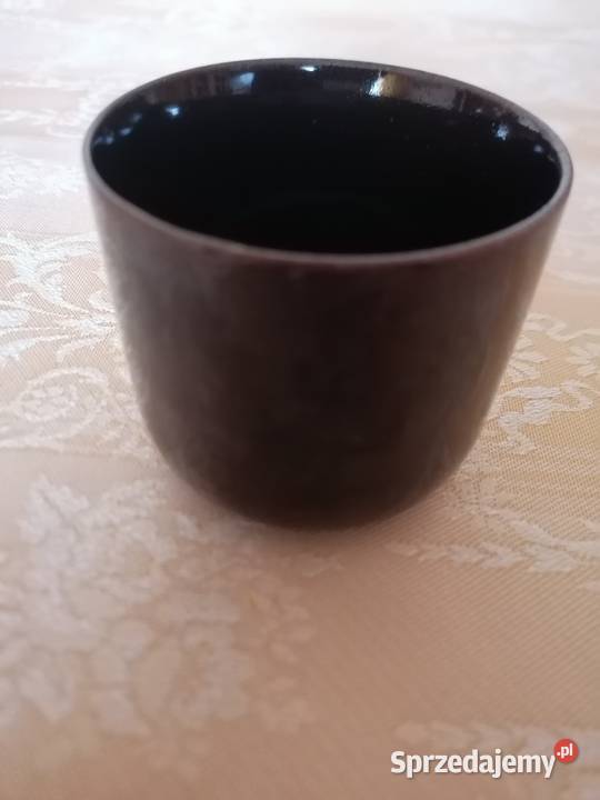 Naczynie ceramiczne wys7 szer75Ciemny brąz Łódź