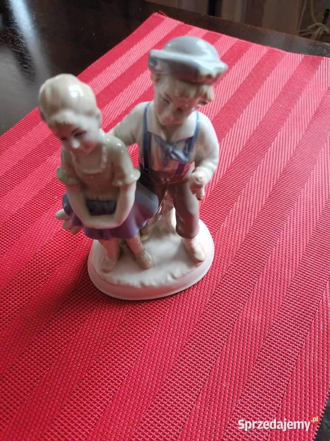 Figurka z porcelany szkliwnej Saksonia i