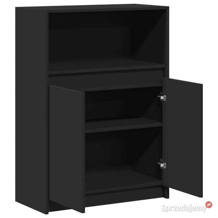 Szafka z LED czarna 72x34x100 materiał Warszawa