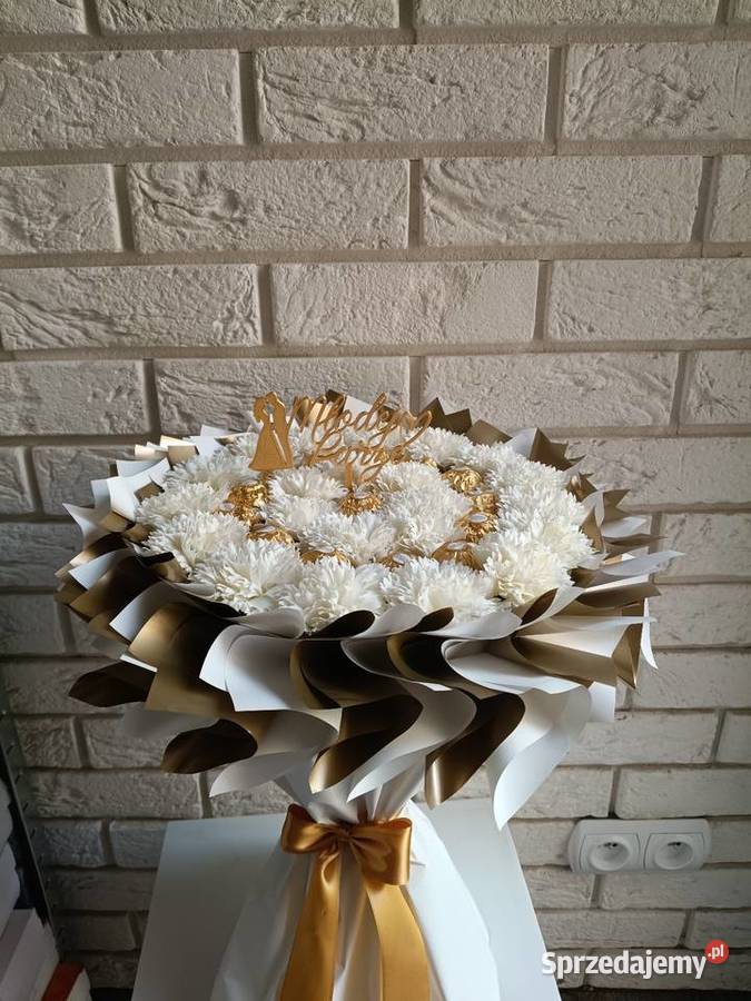 Bukiet na ślub Flowerbox Prezent na ślub Zestaw Konin sprzedam