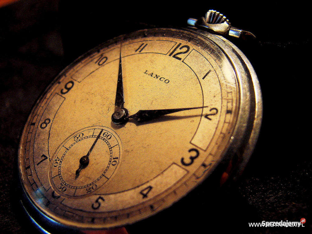 LANCO zegarek 1935 Pocket Art Deco NOS kieszonka Kraków
