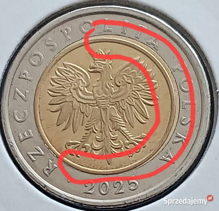 5 Złotych 2025 r Wielodestrukt mennicy 4 wielkopolskie Konin