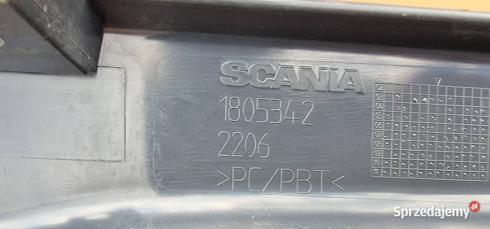 SCANIA P G OSŁONA STOPNIA DOKŁADKA PRAWA 1805342 Bieleń