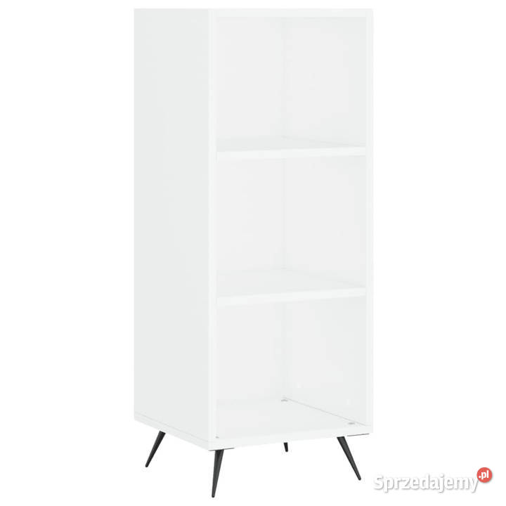 Wysoka szafka biała 345x34x180 materiał