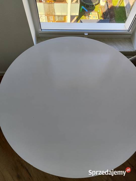 Stół okrągły biały 98 średnica Lublin sprzedam