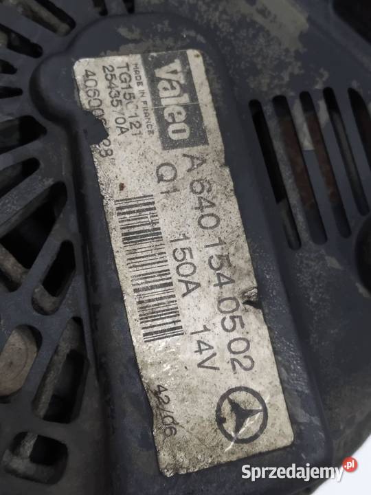 ALTERNATOR 6401540502 20 CDI MercedesBenz Aklasa osobowe Układ elektryczny silnika świętokrzyskie