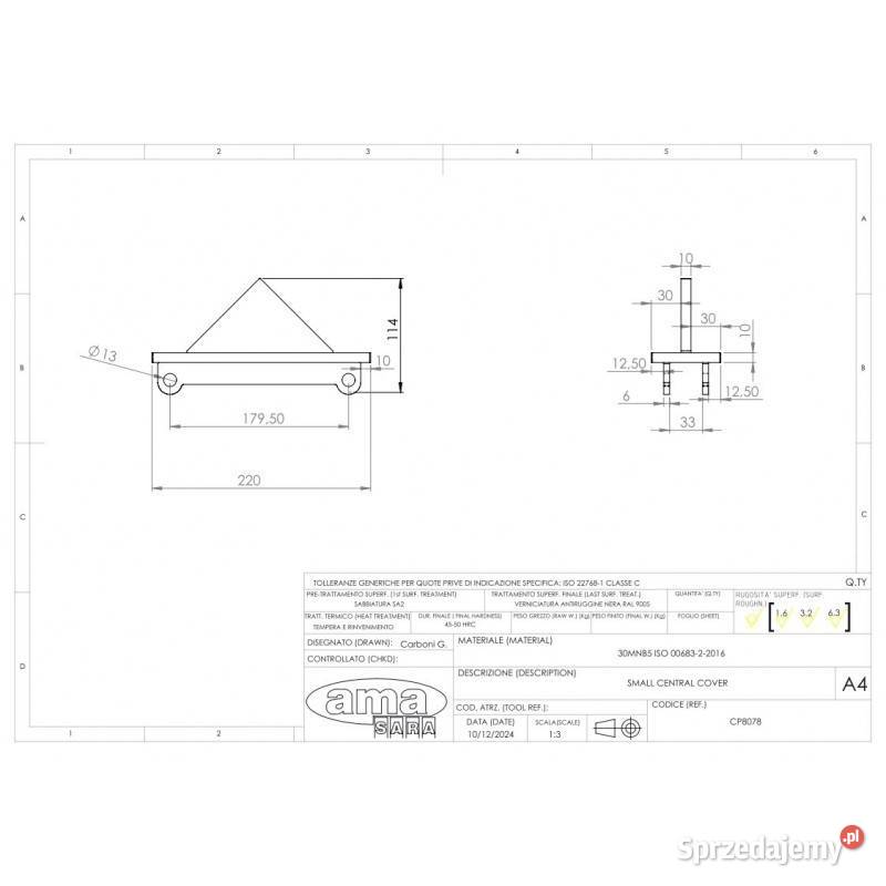 Osłona z ostrogą Ripper mini PINOKIO CP8078 Kamionna
