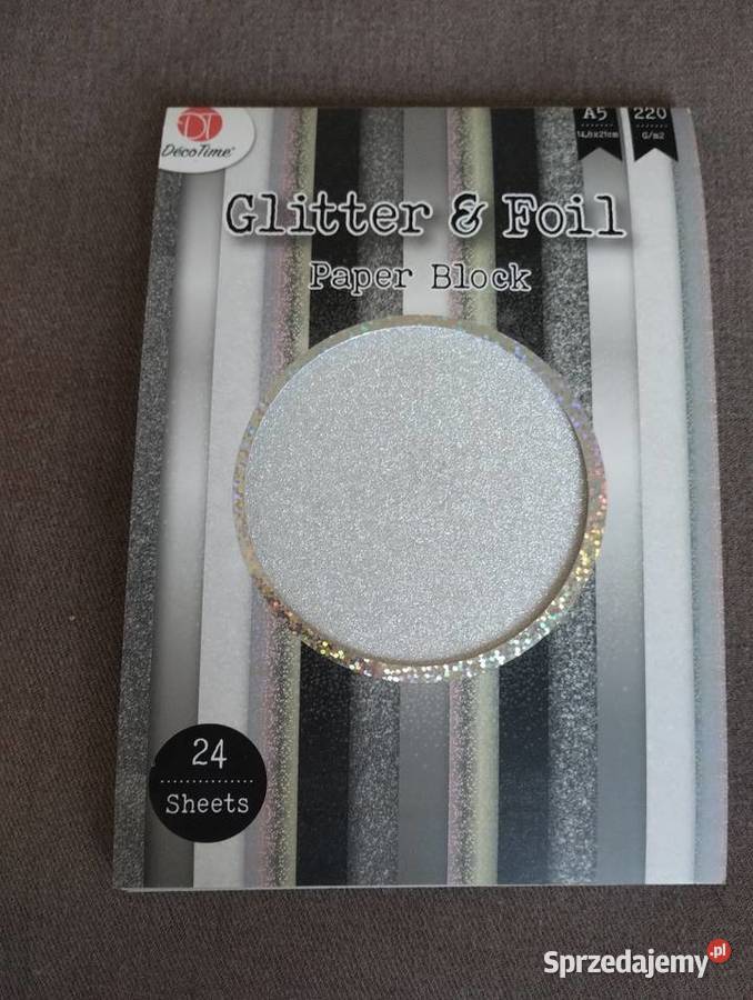 Papier brokatowy a5 Siemiatycze sprzedam