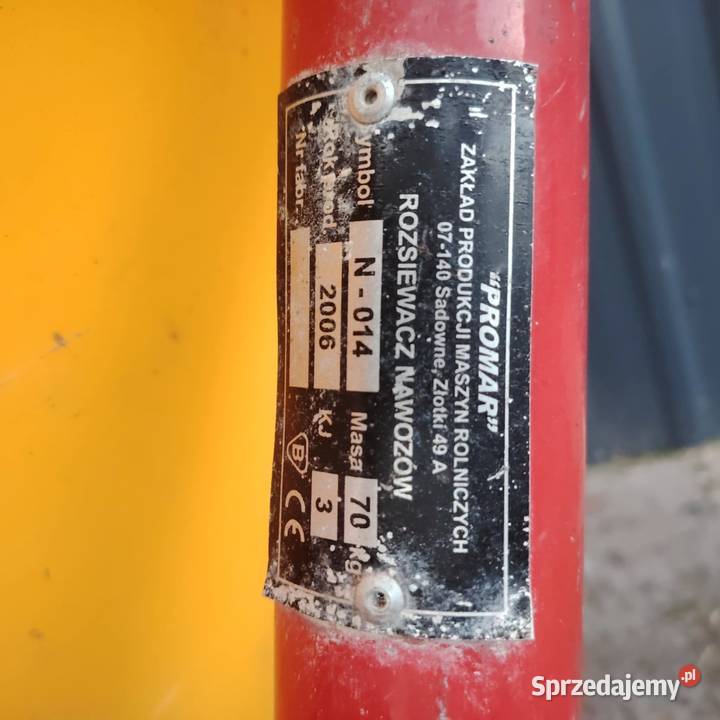 Rozsiewacz do nawozu Promar 300L podlaskie Orla