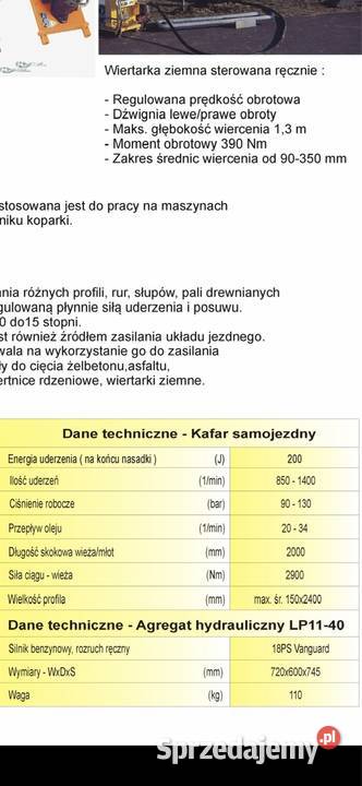 Kafar samojezdny sprzedam