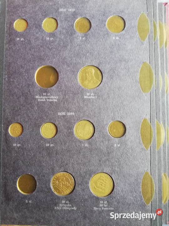 Klaser album na monety z monetami 101 19731986 Numizmatyka Kraków sprzedam