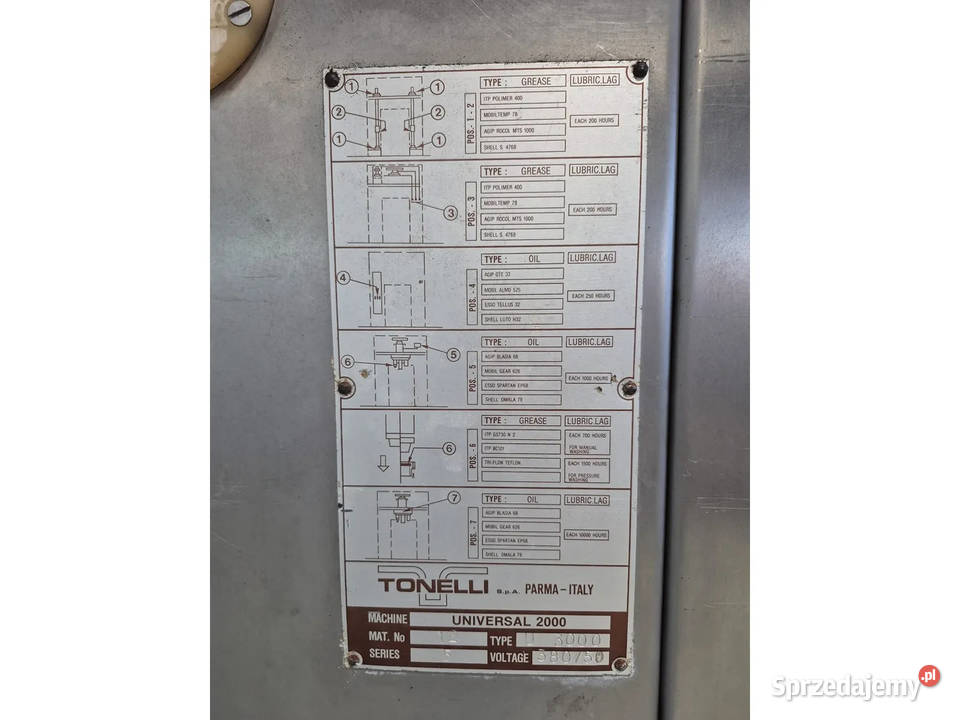 TONELLI UNIVERSAL 2000 Przemysłowy mikser Krotoszyn sprzedam