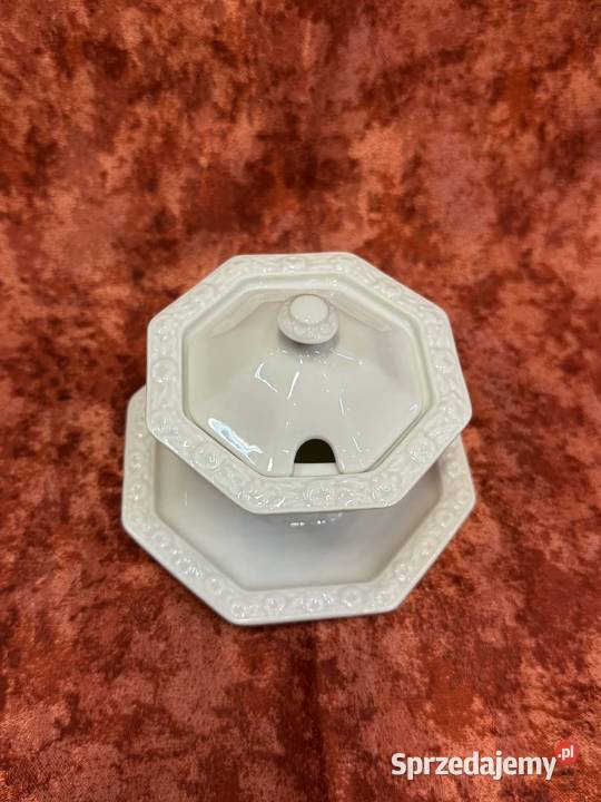 Pojemnik na musztarde Rosenthal Maria Biala Porcelana i szkło Kielce sprzedam