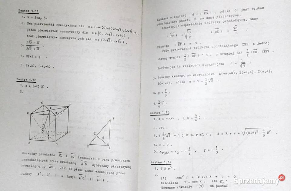 Matematyka Zestawy tematów egzam na wyższe Chełm