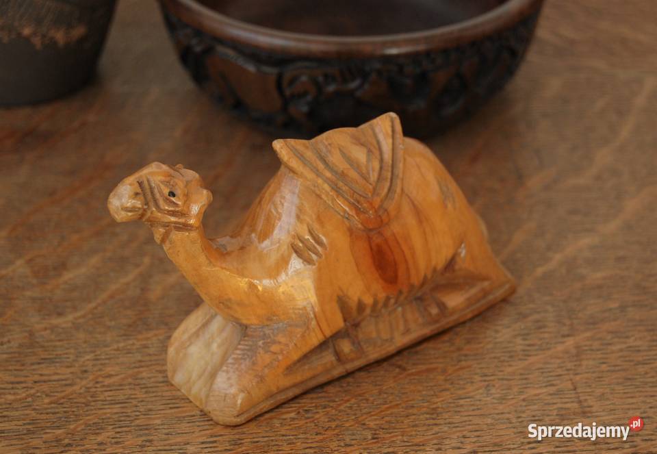 Wielbłąd rzeźba afrykańska Egipt rękodzieło Lublin