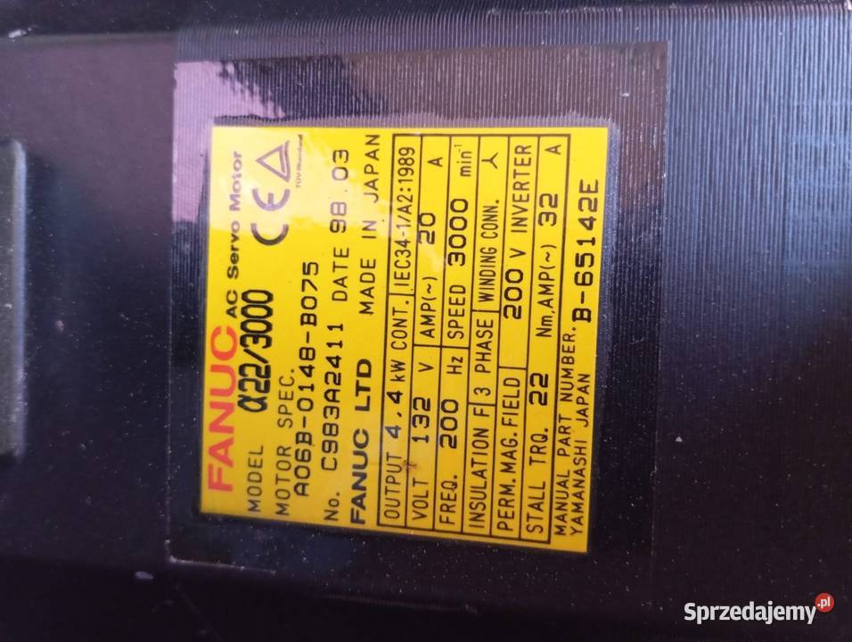 Fanuc A06B0148B075 Serwosilnik Servomotor Pozostałe Legnica