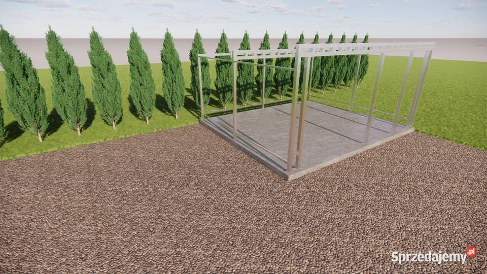 Dwustanowiskowy garaż warsztat konstrukcja wiata Nowy Sącz