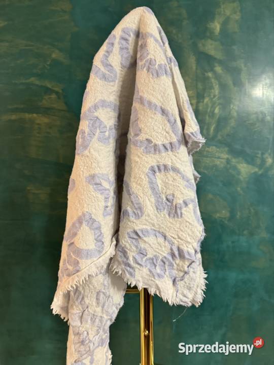 Chusta apaszka damska biało niebieska we wzory Dla kobiet Częstochowa