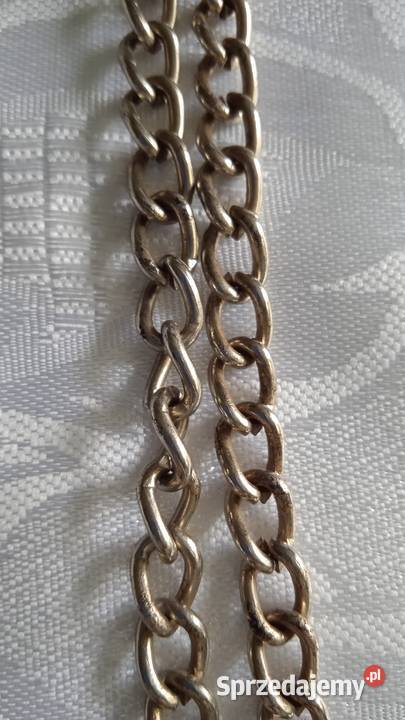 MASYWNY ŁAŃCUSZEK MĘSKI PRZYPINKA wielkopolskie